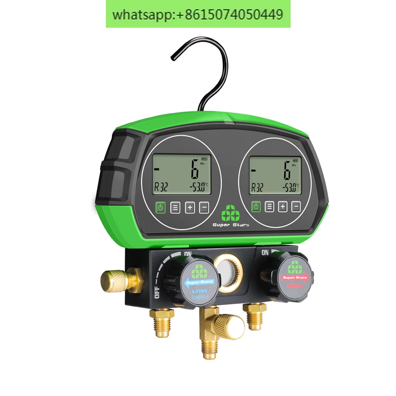 

Refrigeration digital display liquid gauge head digital liquid crystal air conditioner refrigerant pressure gauge