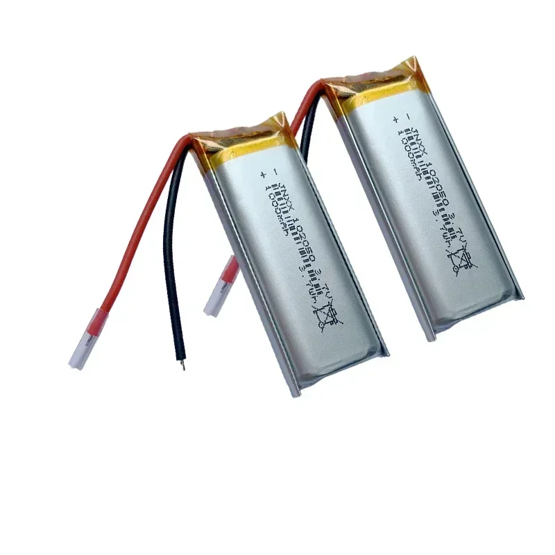 3.7V 1000mAh 102050 Lipo Cells Lithium Polymer Rechargeable Battery for GPS Recording Pen LED Light Beauty Instrument with PCB