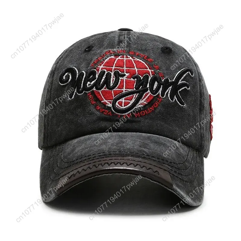 New Distressed Cotton Washed Baseball Cap Korean Outdoor Sunscreen Hat Casual And Versatile Street Spring And Autumn Sunhat