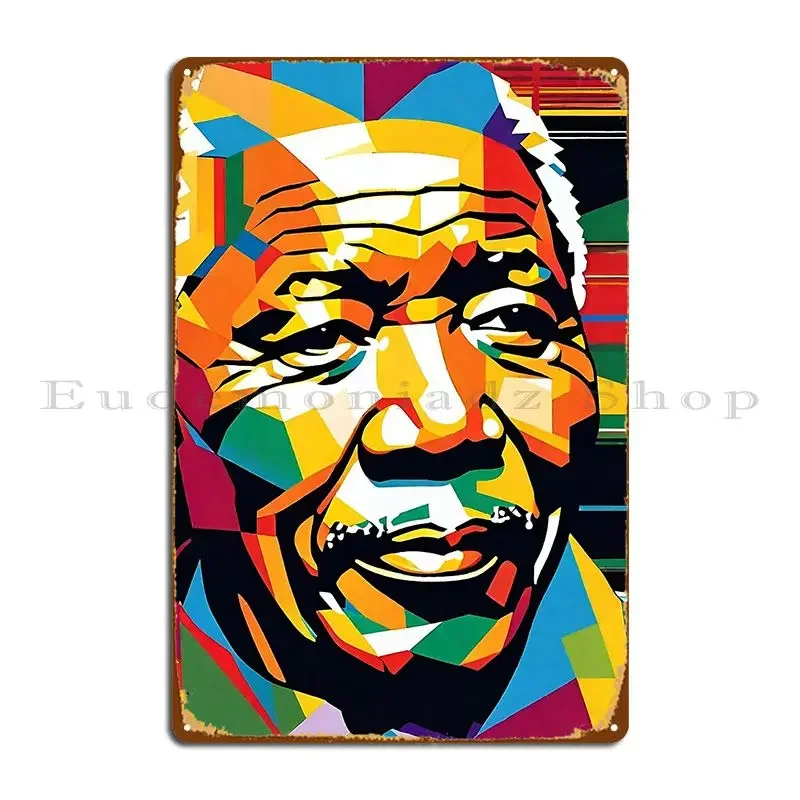 Nelson Mandela Metal Sign Living Room Wall Decor Wall Mural Design Garage Tin Sign Poster