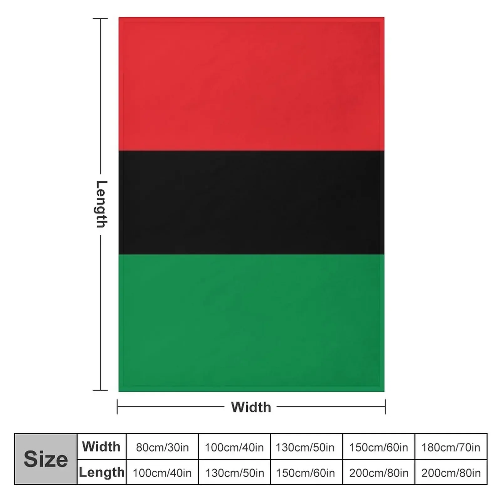 New Pan African Flag Duvet Cover Throw Blanket warm for winter Luxury Throw Polar Loose Blankets