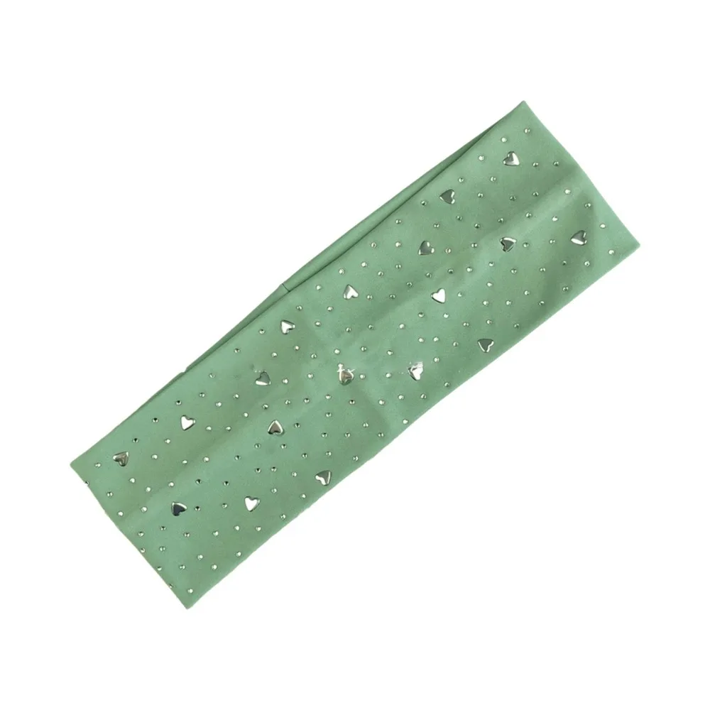 Chic Fabric Star Headband Elastic Star Studded Wide Hair Wrap Wide Soft Star Studded Wide Headband Party Look