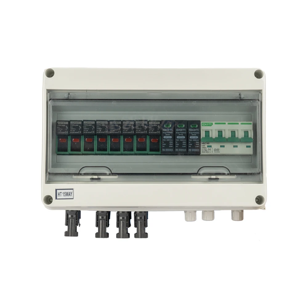 صندوق مجمع Pv لحماية قواطع الدائرة البلاستيكية من CHYT مع مخرج 4 بوصات و1 مخرج