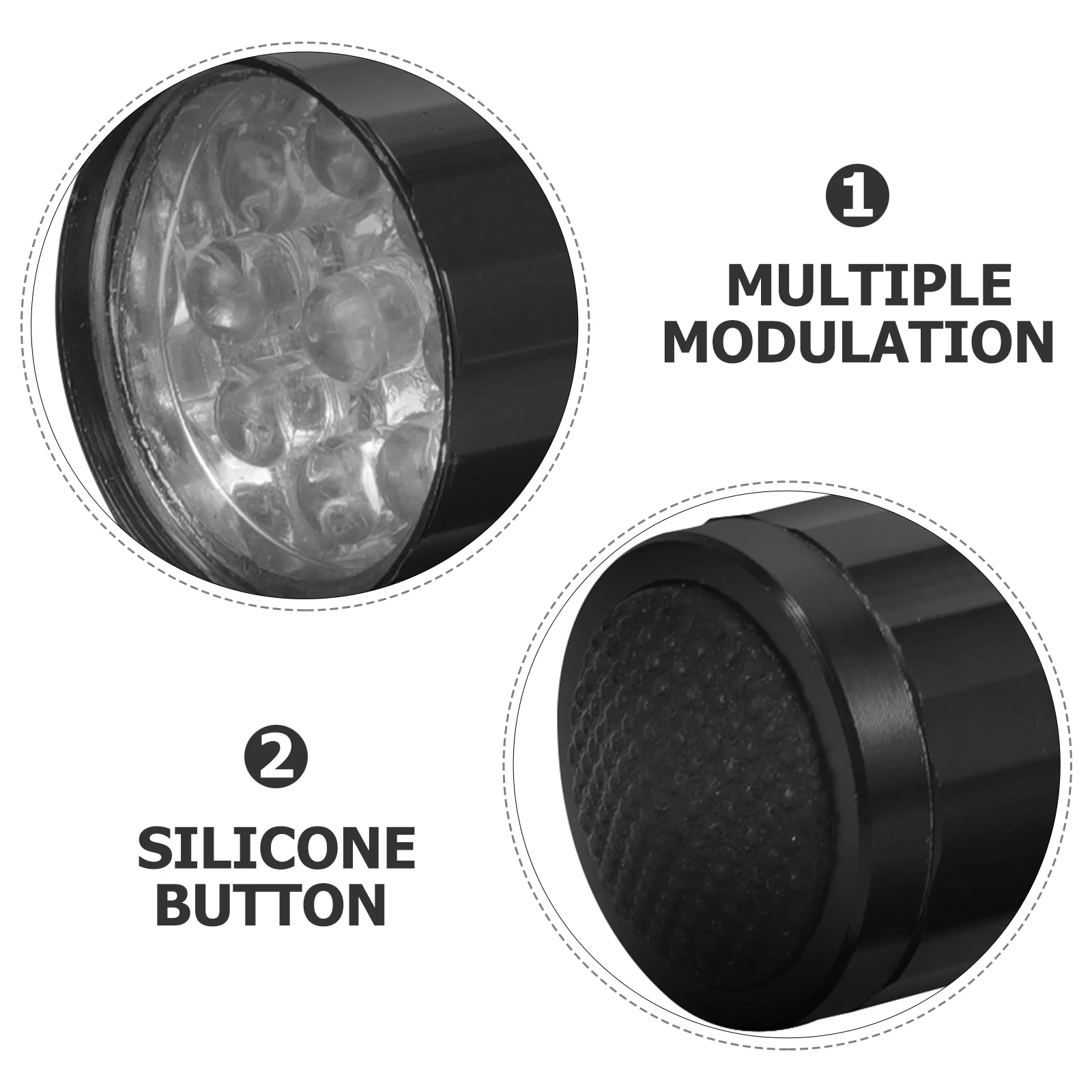 Lampe de poche Cachée avec Compartiment, Cache-espèces Secrets, Accessoires d'Évaluation