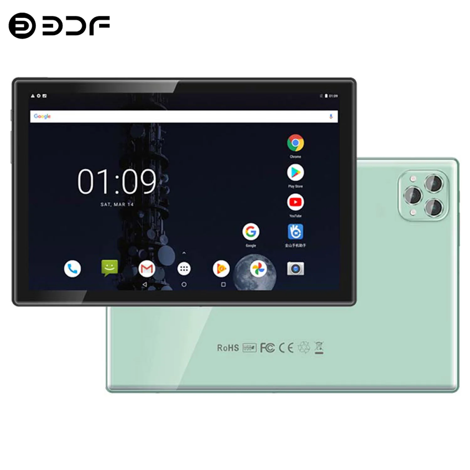 New Global Android Tablets 10.1 Inch Octa Core 8GB RAM 256GB ROM 5G Dual SIM Dual WiFi Android 13 Google Play Tablet Pc 8000mAh