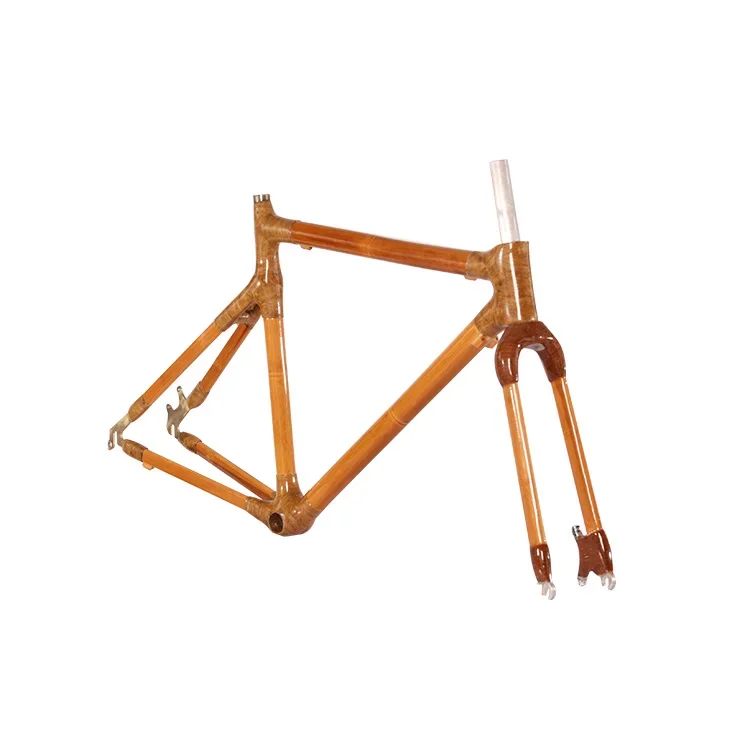 Professional Factory Eco-friendly Bamboo Bicycle Frame Disc Brake Aluminum Road Bike Frame