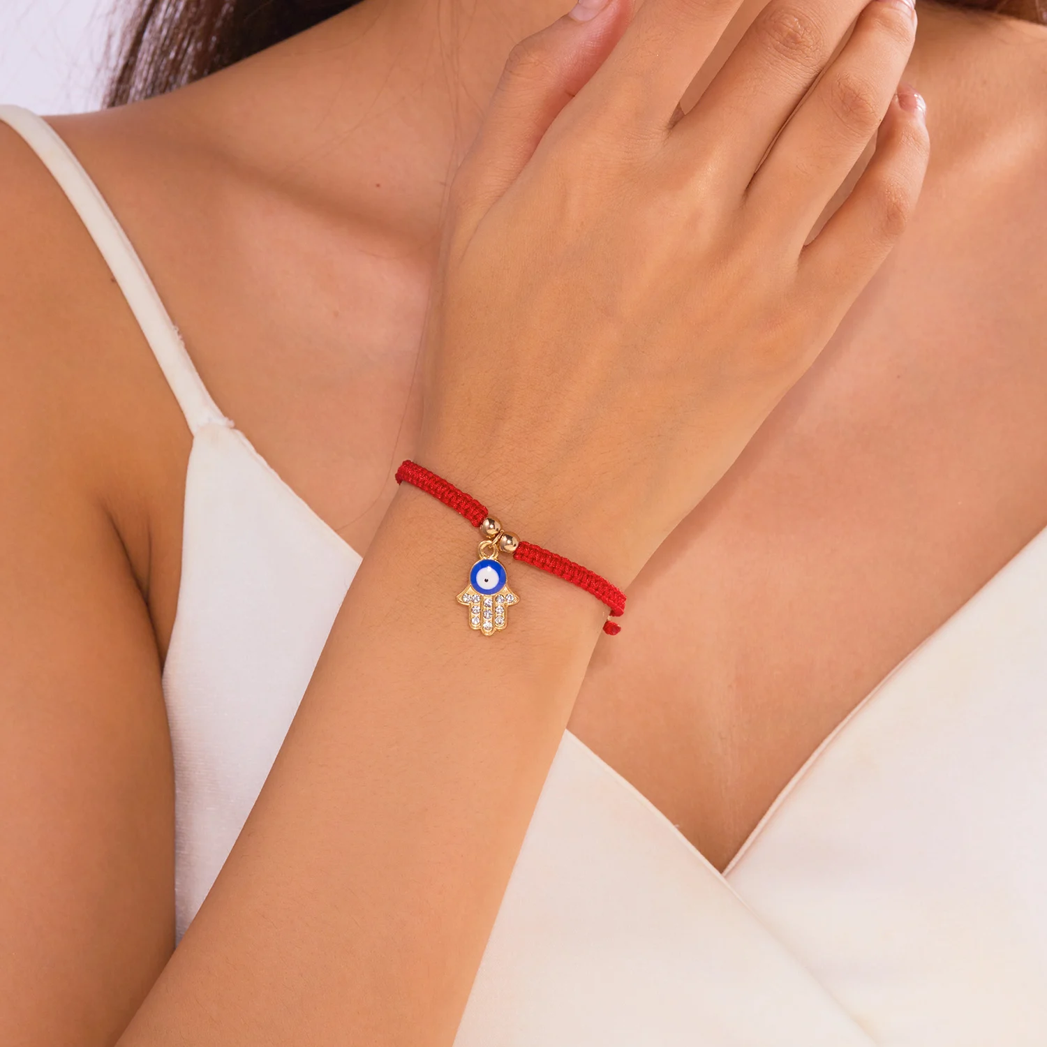 Neues Design 10 Stil Glück rotes Seil blau bösen Blick Armbänder für Frauen handgemachte geflochtene Paar Armbänder Amulett Freundschaft Schmuck – Detail 35