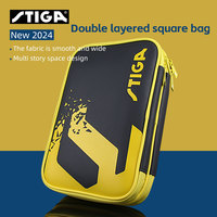 Stiga Table Tennis Racket Bag Square Shaped Ping Pong Box Case Waterproof Professional Portable Sports Racket Bag