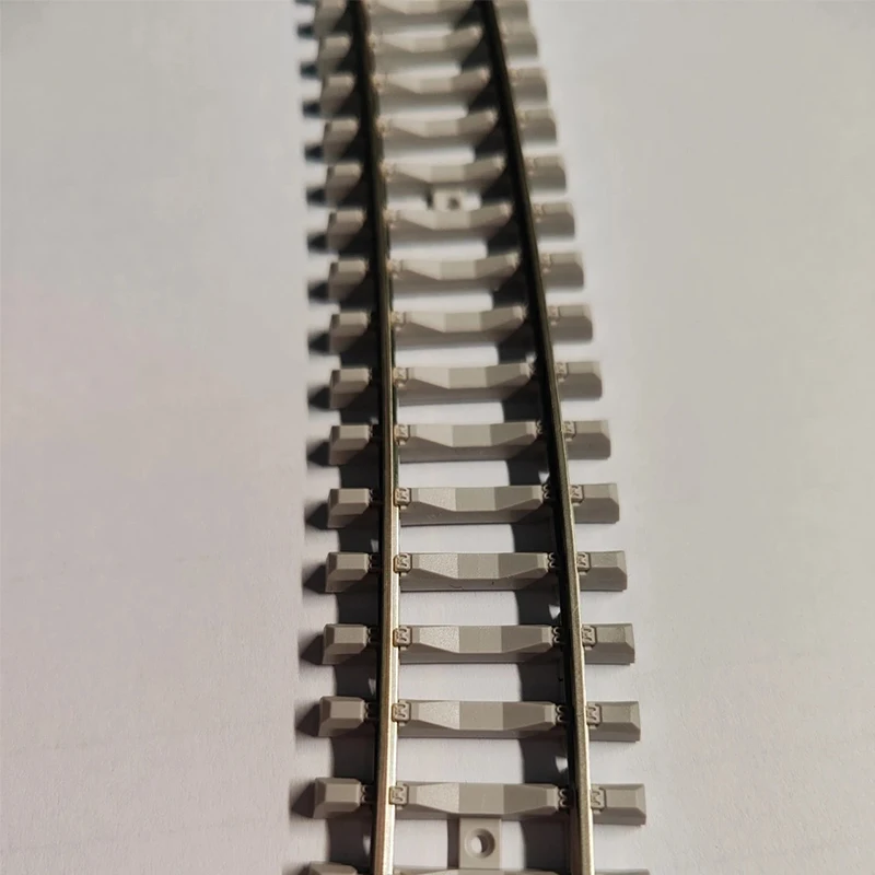 6Pcs HO Scale 15 Degree Curved Track 1:87 Railway Train Track for Railway Train Layout/DIY Model Making/Diorama