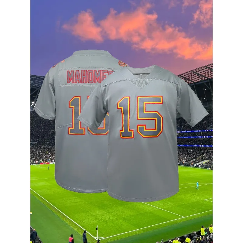 2025 باتريك ماهومز تشيفز جيرسي # 15 امتصاص العرق التدريب في الهواء الطلق ممارسة كرة القدم الموحدة للجنسين جيرسي