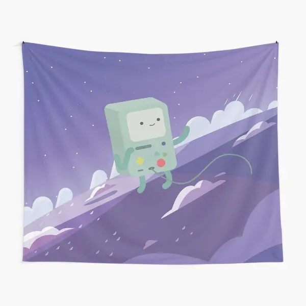 Floating Bmo Adventure Time  Tapestry Beautiful Room Hanging Bedspread Art Colored Blanket Towel Wall Living Decoration Decor