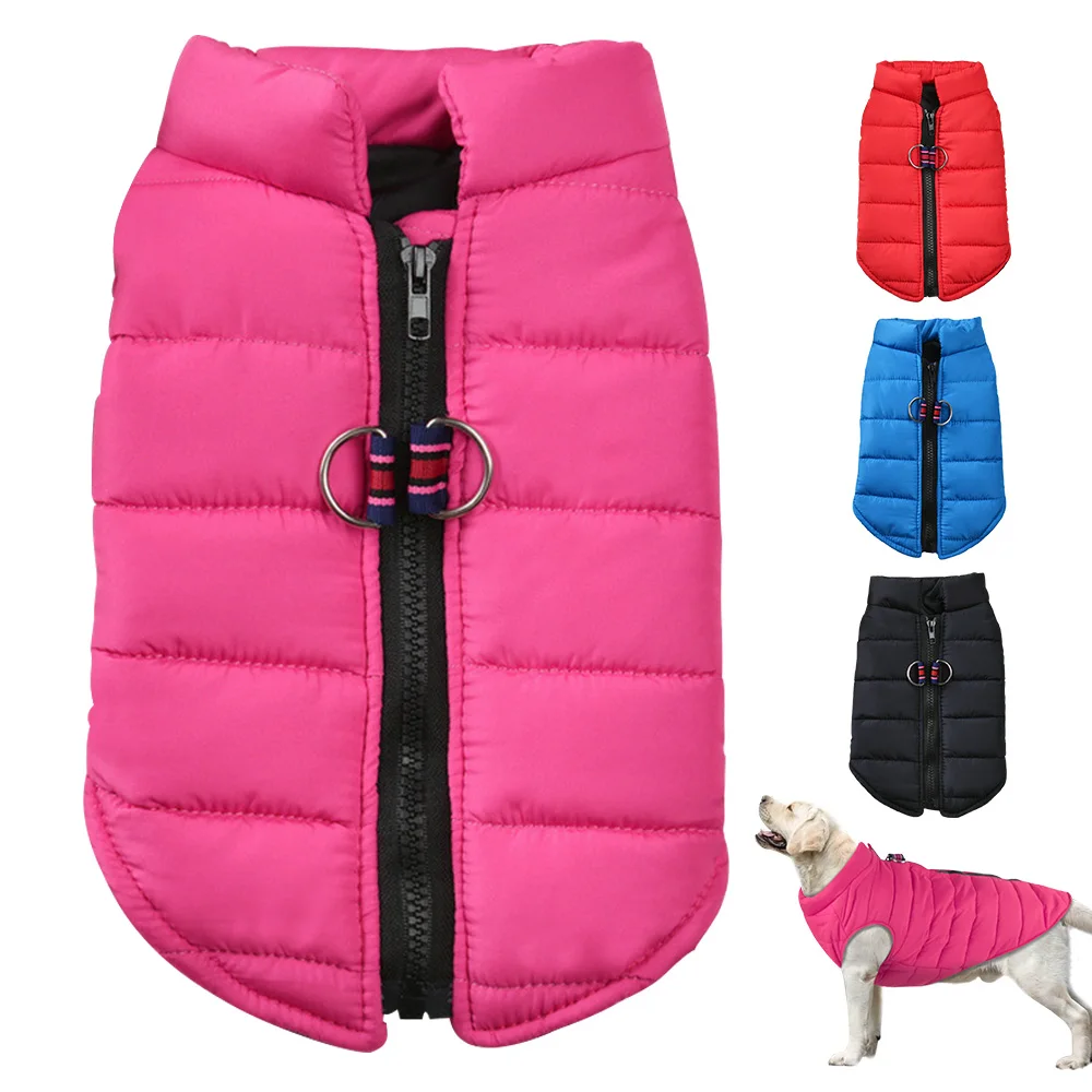 

Warm Winter Dog Vest Clothes Thick Cotton Pet Clothing Autumn Winter Dogs Jacket Coat Outfit For Small Medium Large Dogs S-4XL