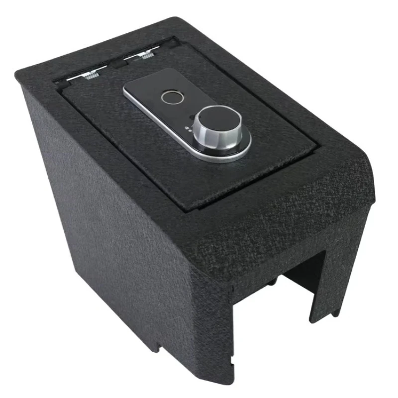 X3 2018-2024 Center Console Safe Box Fingerprint Emergency Lock Black 26x23x28cm