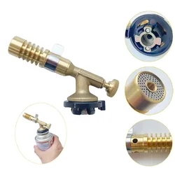 1Pc Portable Welding Torch Gas Burner Flame Gun High Temperature Brass Copper Gas Propane Torch Brazing Solder Cooking Camping