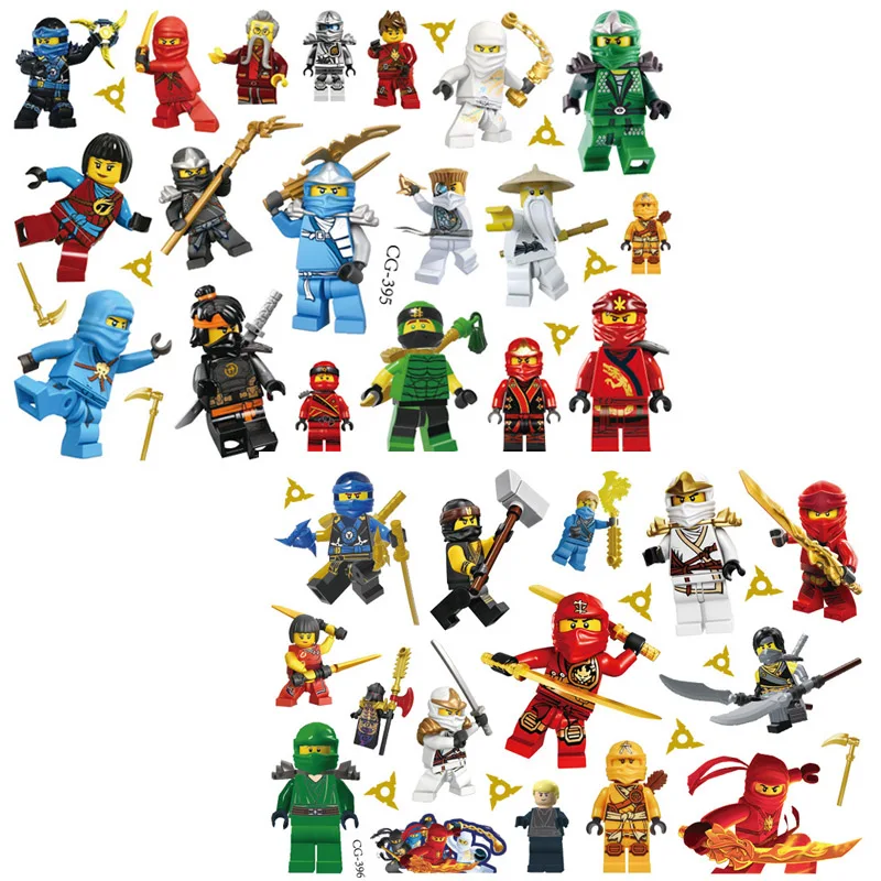 Ninja Go Luftballons Geburtstagsparty Dekoration Einwegbecher Teller Lego Latex Ballon Tischdecke Banner für Kinder Babyparty
