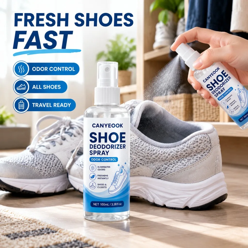 CANYEOOK Shoe Deodorant Spray 100ml, Instantly Neutralize Odor & Keep Fresh