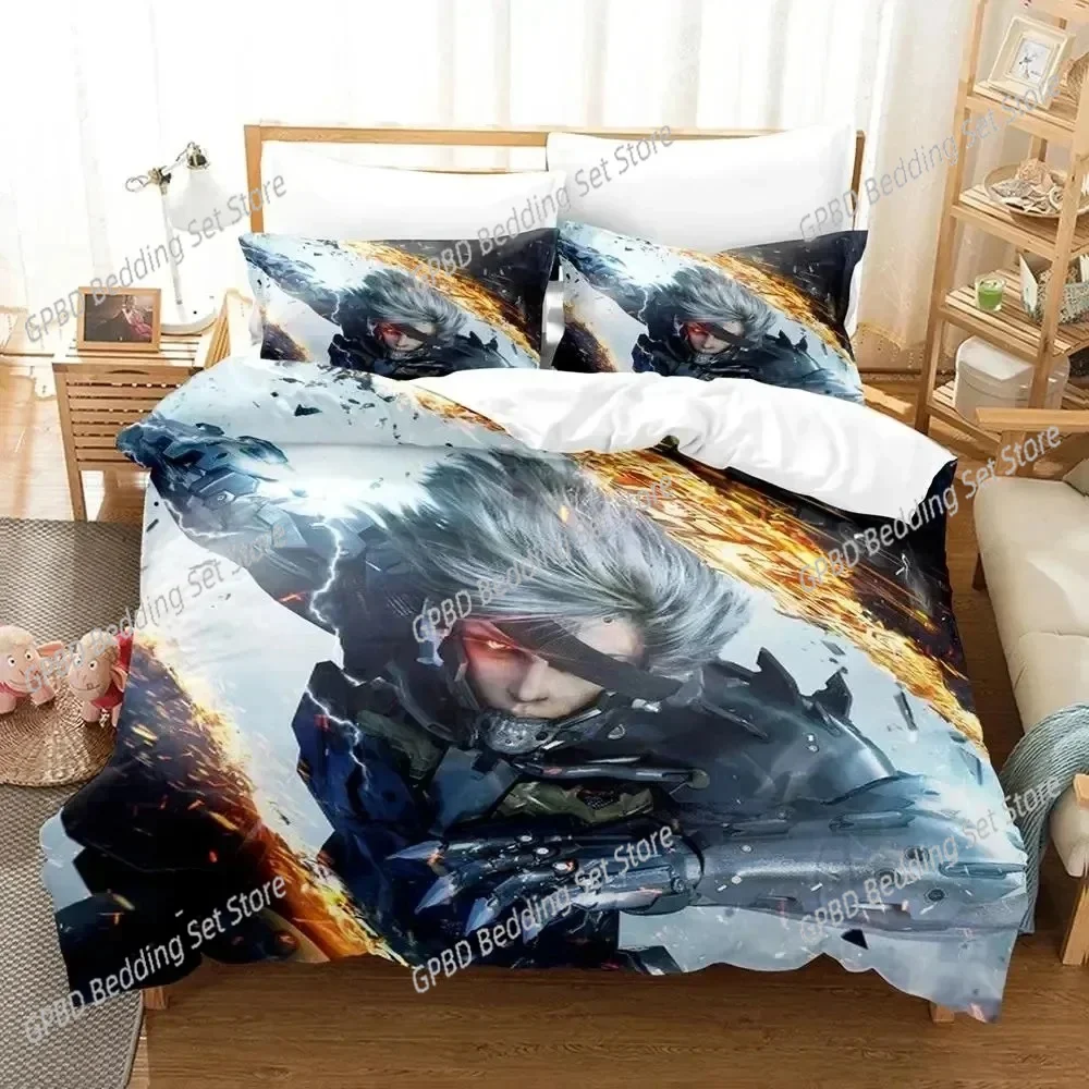 

METAL GEAR RISING REVENGEANCE Comfortable Duvet Quilt Cover Pillowcase Bedding Set Children Bedroom Decoration Home Textile