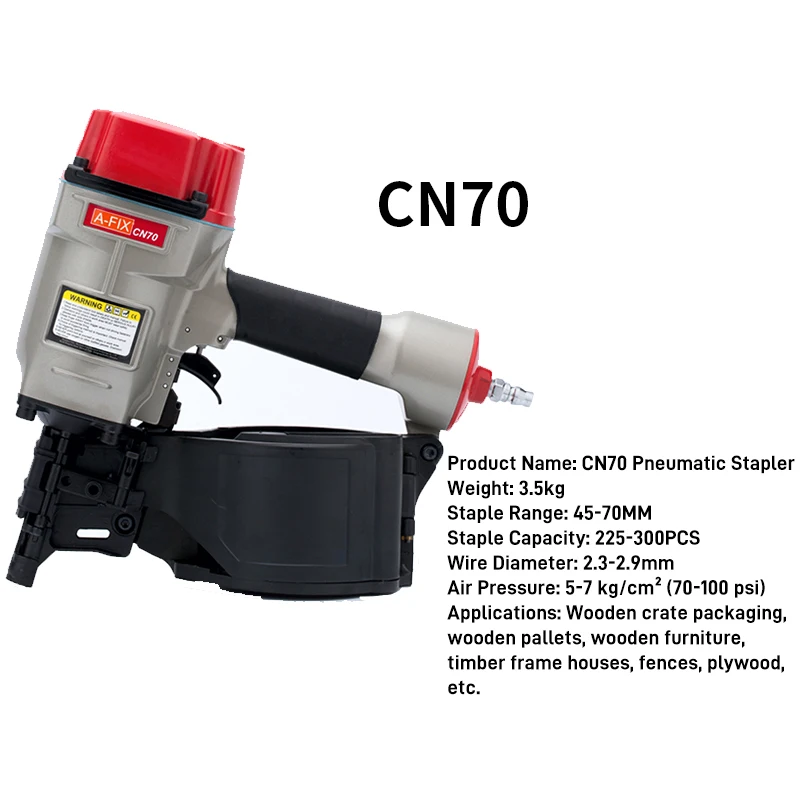 

excellent quality CN55 CN70 Adjustment Coil Pallet Nailers Air Nail Gun Pneumatic Hand Tool for Wood House and Pallet