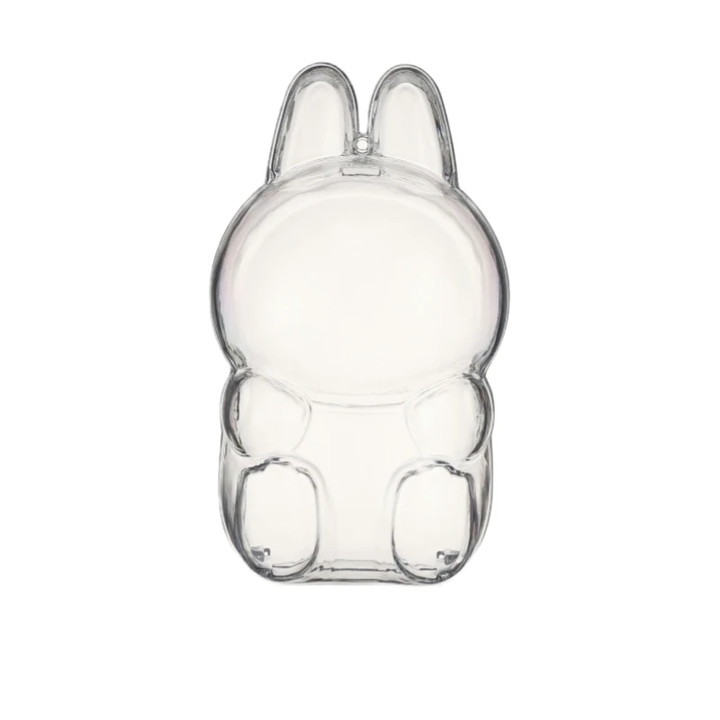 Bolsa de exhibición de figuras transparente para caja ciega colgante Labubu, estuche coleccionable a prueba de polvo con juguete de peluche aleatorio para mostrar ciego