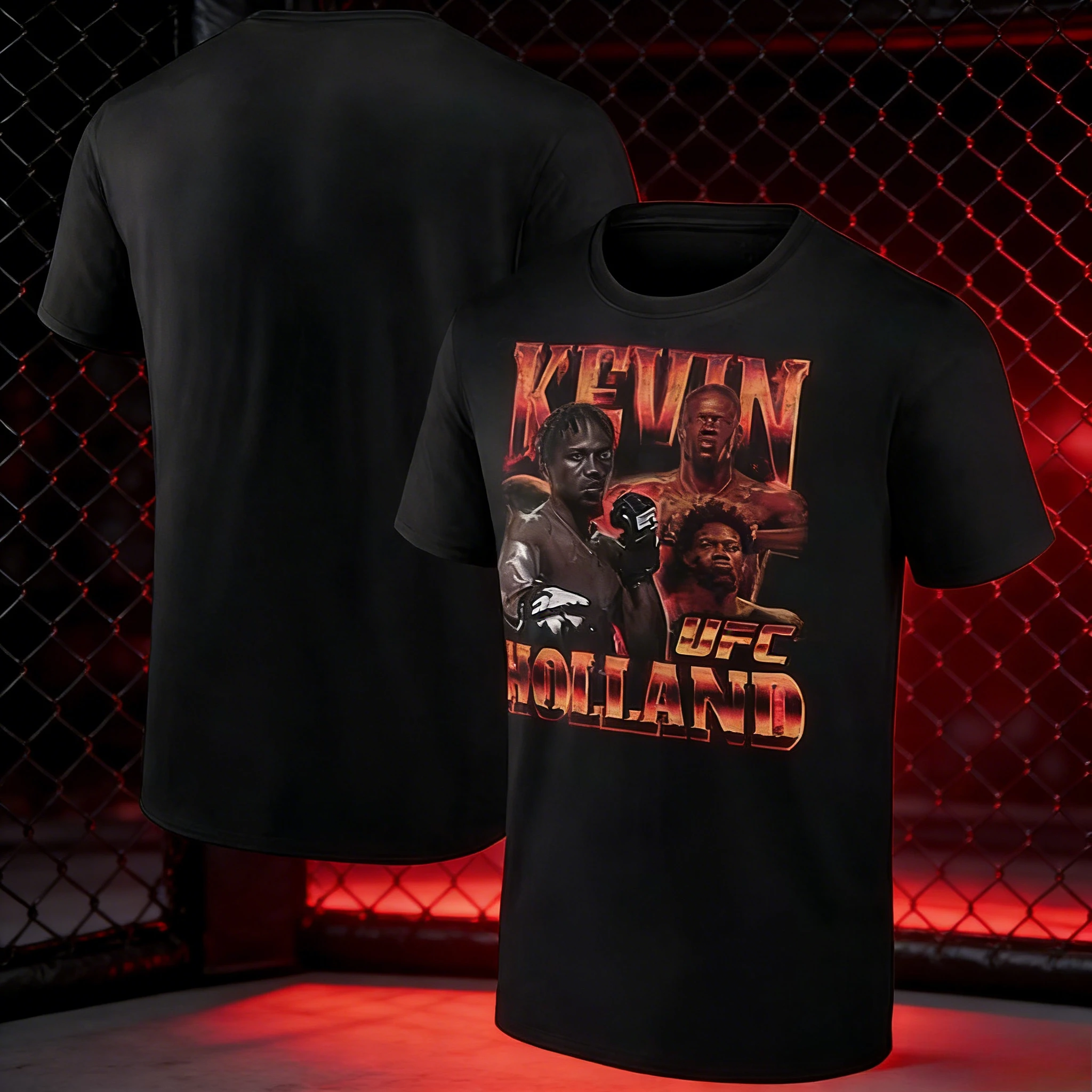 

UFC Player Kevin Holland's 2026 Summer Pure Cotton 100% Loose Casual Oversized T-shirt Is Suitable for Both Men and Women
