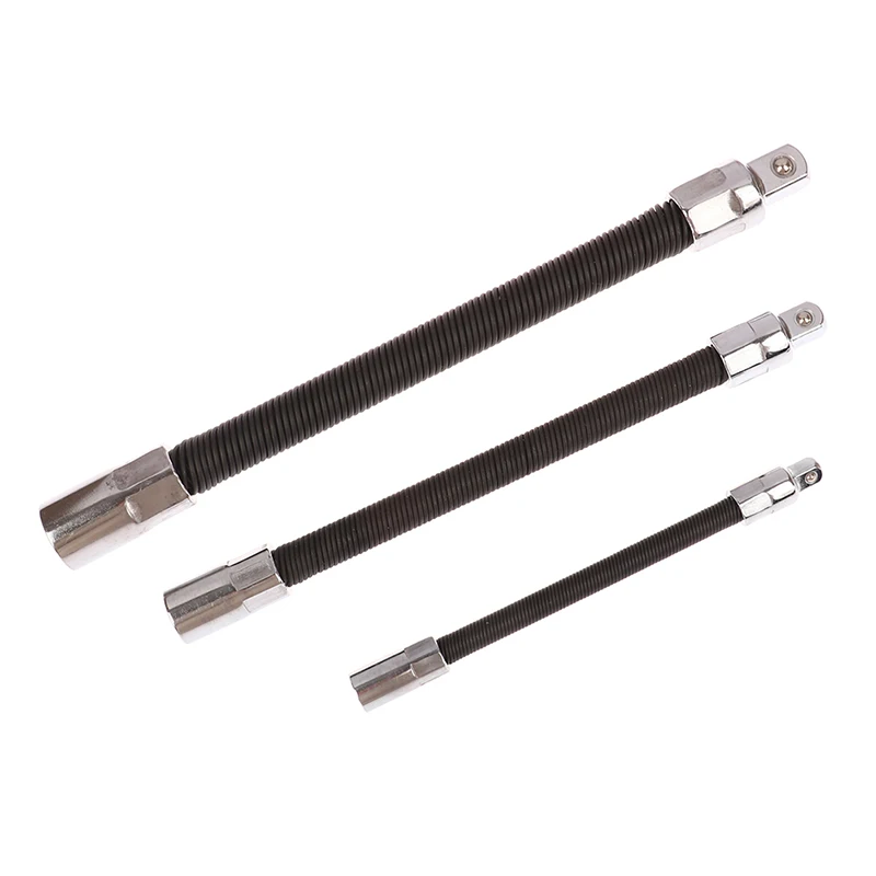 1/4 3/8 1/2 Driver Flexible Socket Extension Bar Adapter Long Socket Extension Rod Torque Socket Ratchet Wrench Extension Rods