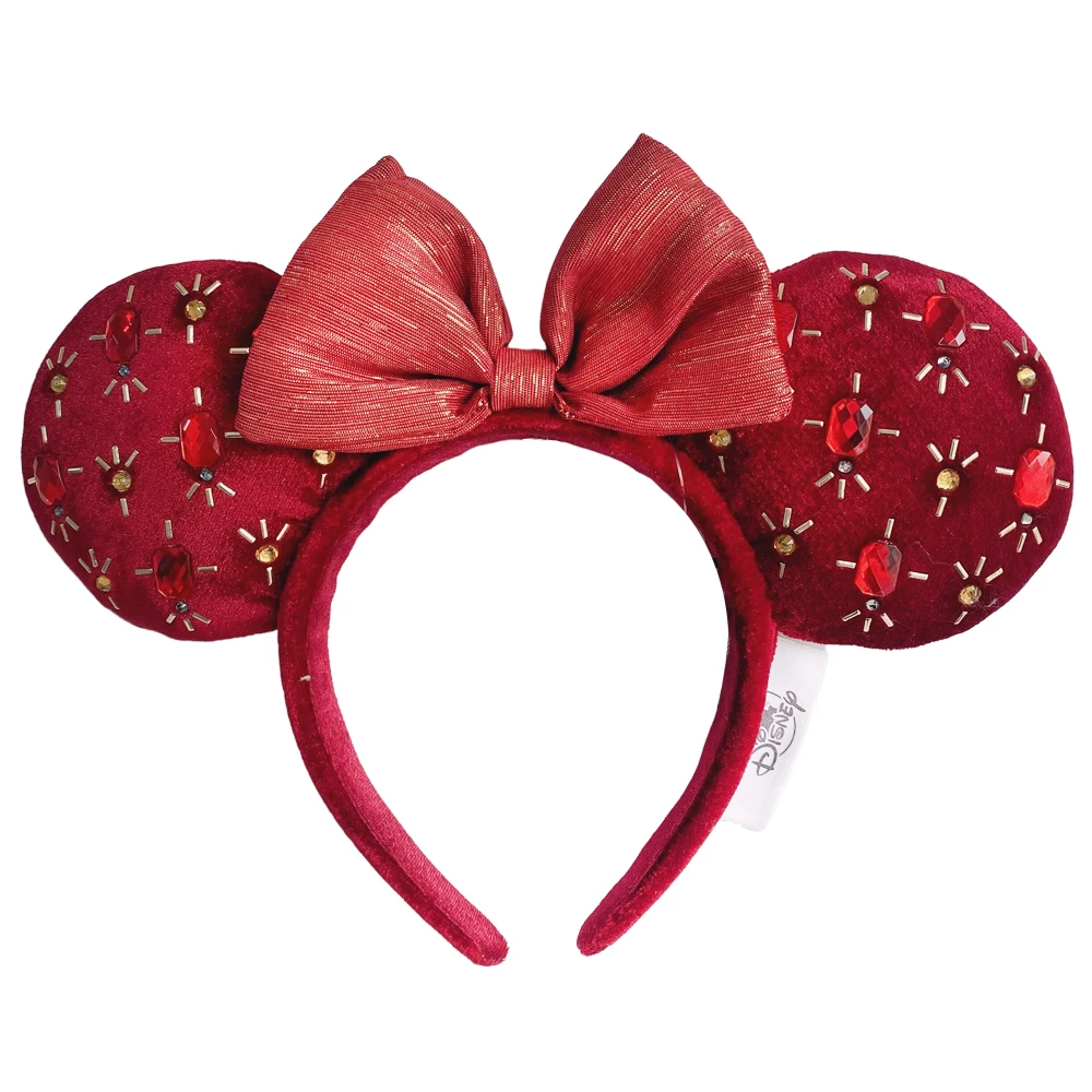 Disney MickeyMinnie Ear Headband Mermaid princess Holiday Party Headband EARS COSTUME Cosplay Plush Adult/Kids Christmas Gift