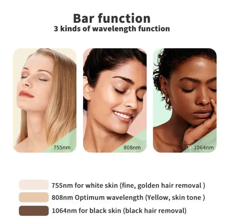 2025 حار متعدد الوظائف ديود آلة إزالة الشعر بالليزر Depiladora الليزر 808 755 1064NM العطاء الجلد آمنة غير مؤلم دائم