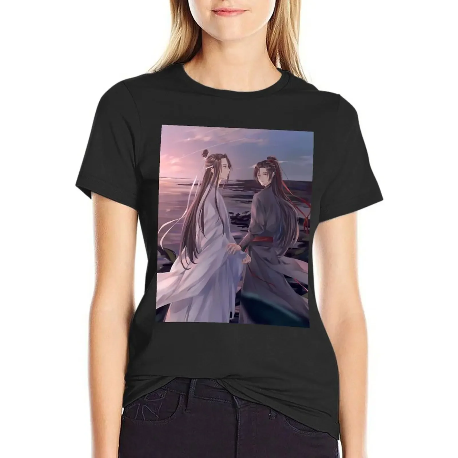 

WangXian The Untamed T-Shirt anime plain Female clothing sublime western t-shirt dress for Women