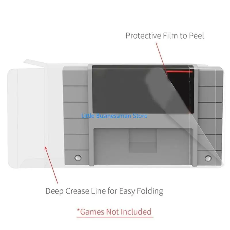 Spielkarte Transparente staubdichte Box für SNES-Spielkarten Schutzhülle-10 Stück M76A – Detail 3