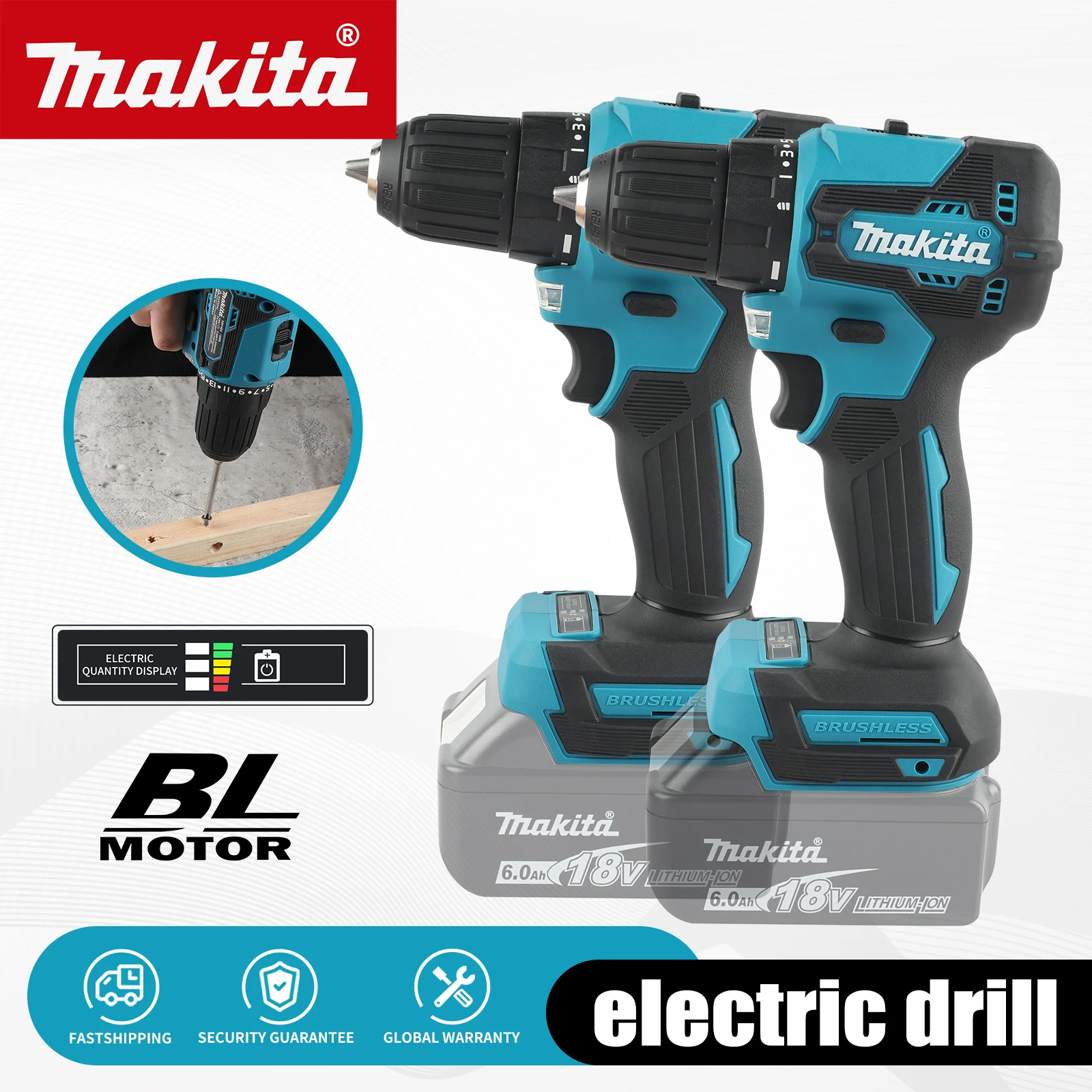 

Makita DTW485 18V Brushless Impact Wrench 280Nm High Efficiency Motor Low Noise Heat Dissipation For Long Time Use tools