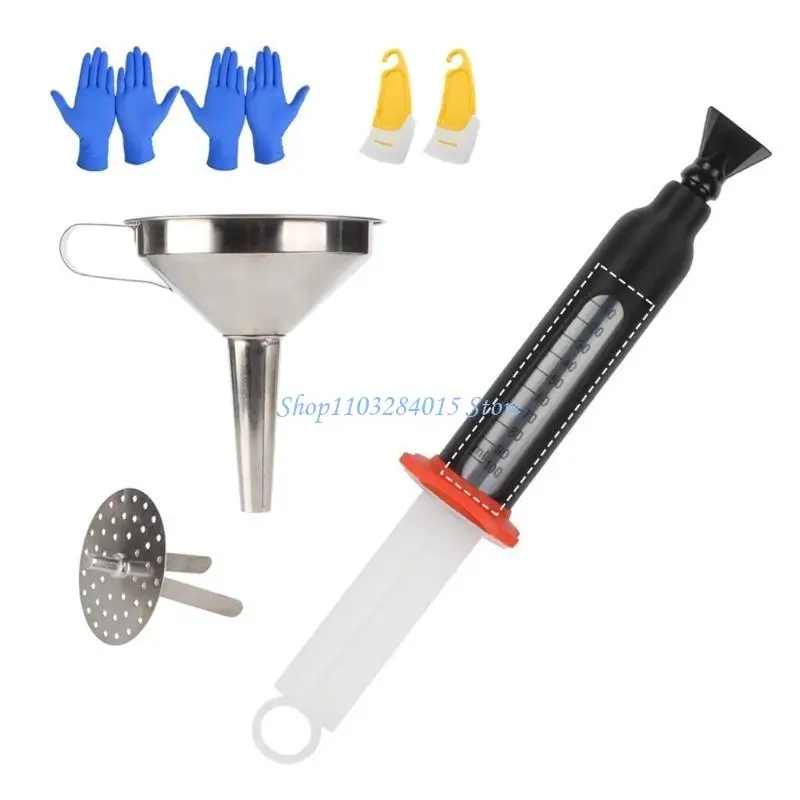 

R6FF Portable Resin Recycling Tool Resin Filter Funnel With Builts In Filter Strainer For Clean And Pures Resin Collection