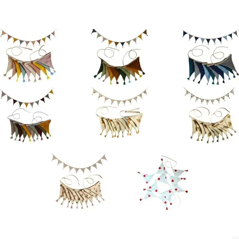 الرايات المصنوعة من القماش الملون لمساعد التصوير الفوتوغرافي لحضانة أعياد الميلاد وحفلات الزفاف