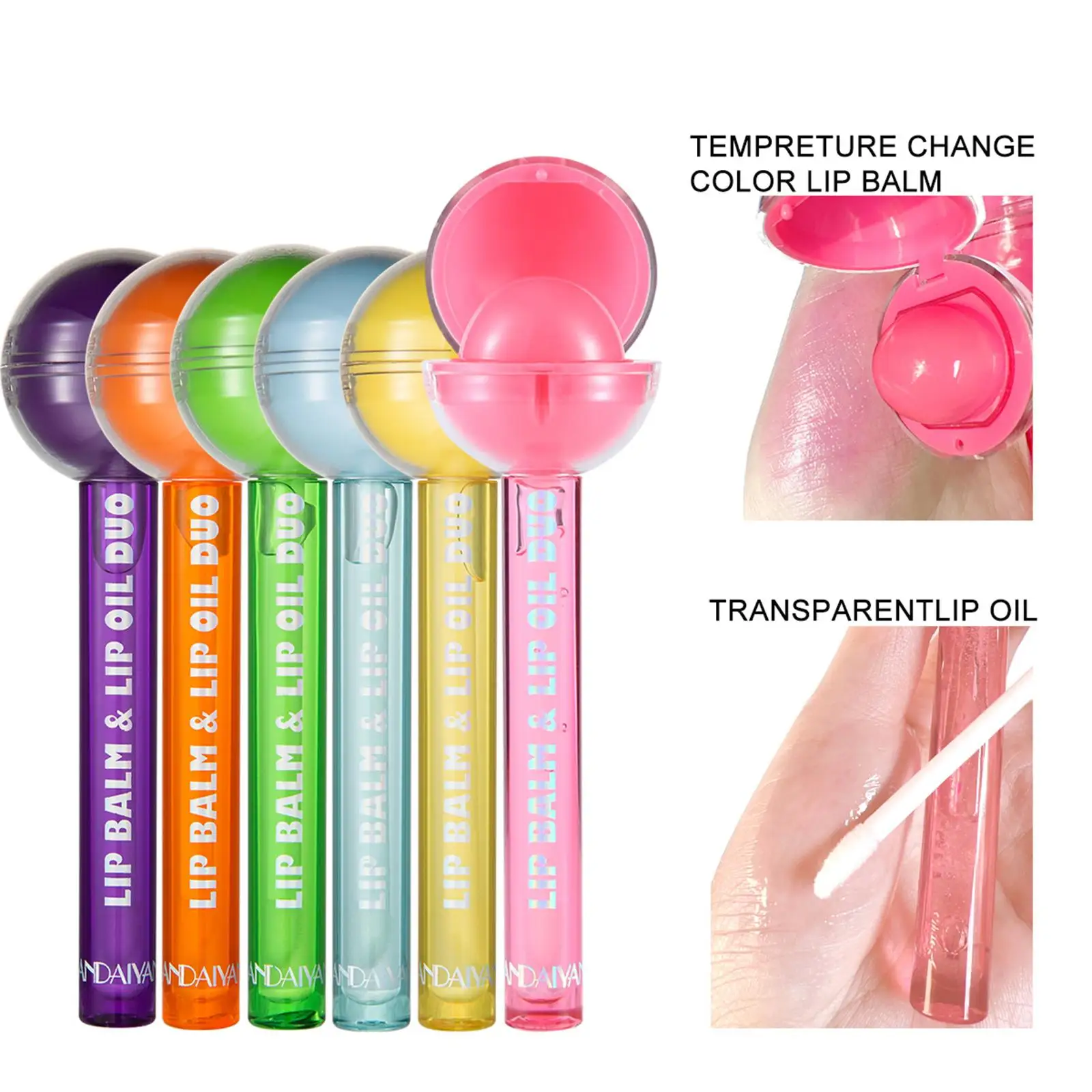 Błyszczyk do ust 2 w 1, uroczy, wodoodporny, nawilżający, kryształowy dla kobiet i dziewcząt.