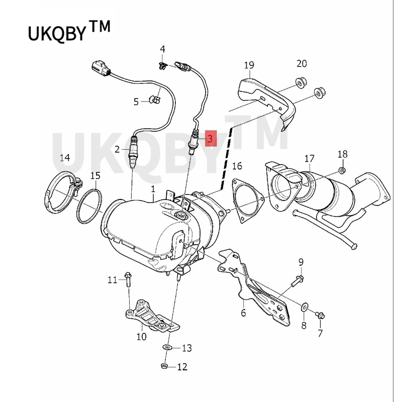 CAR oxygen sensor 2015-2020vol voxc90 v90 cross country v90 s90l s90 A sensor device for cleaning exhaust gas Oxygen barrier sen