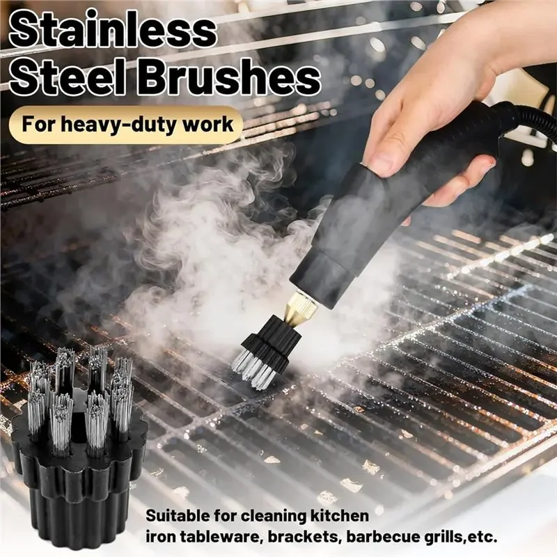 A65T-M8 Steam Cleaner Attachments 18PCS Steam Cleaner Brush Head, Steamer Accessories Replacement Parts, Cleaning Brush Head - view 3