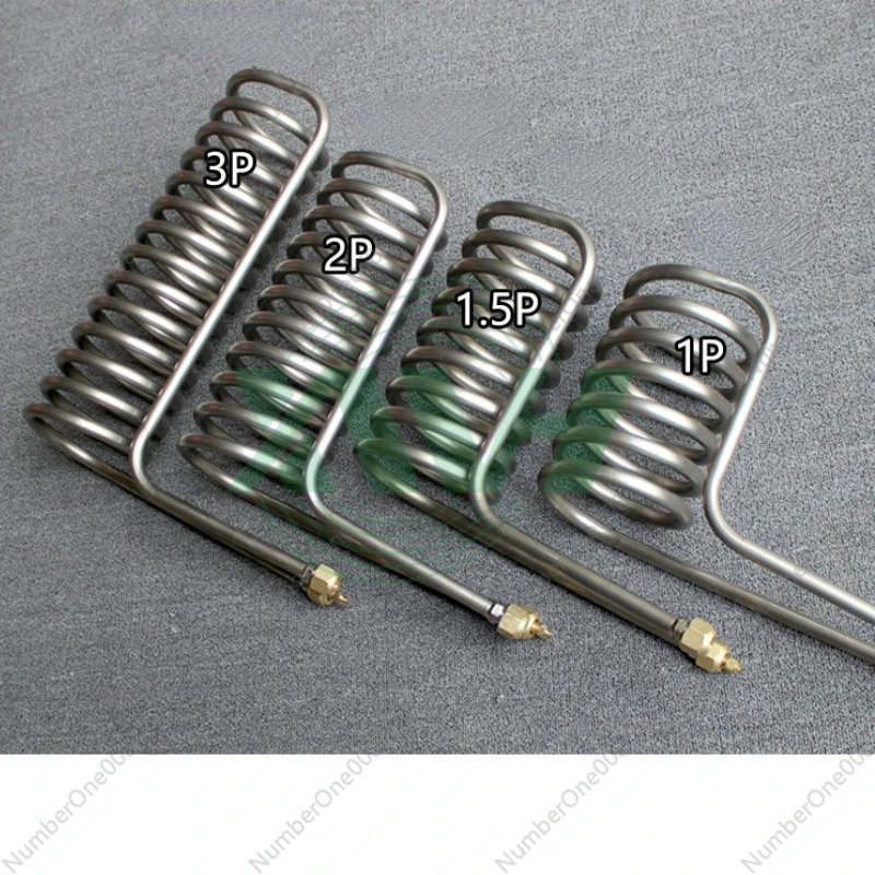 

2P/3P/5P Titanium tube Coil Evaporator Refrigeration titanium tube for aquarium fish tank chiller heat exchanger accessories