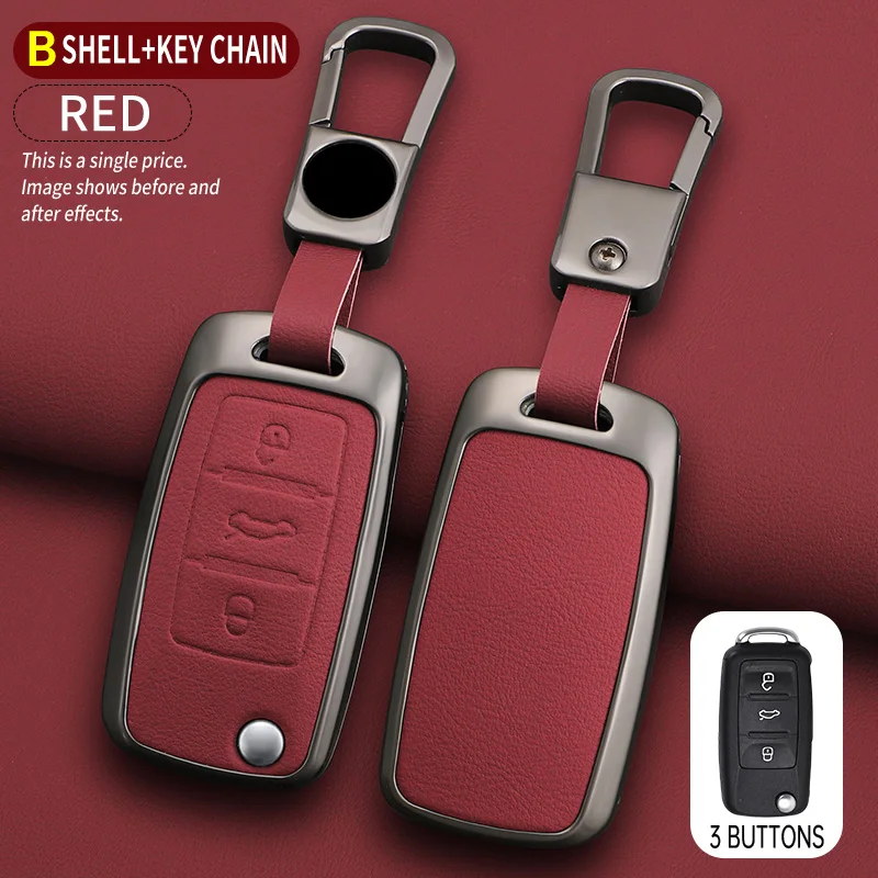 Modelegering auto sleutelhoes voor VW Volkswagen Polo Tiguan Passat B5 B6 B7 Golf 4 5 6 MK6 Jetta Lavida Skoda Octavia Seat