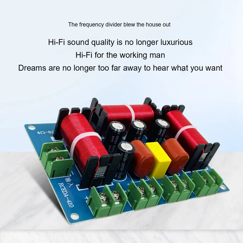 Speaker Crossover Midrange+Bass 4 Way Speaker Audio Frequency Divider Home Theater Speaker Divider