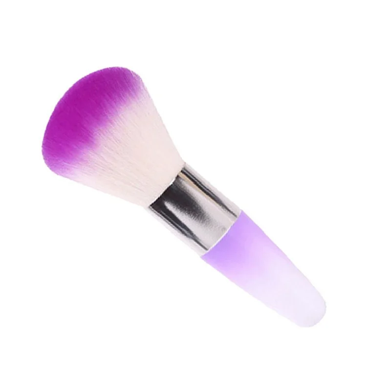 

Nail Dust Remover Soft Nylon Brush Manicure Powder Brush Nail Art Tool Easy Stick Powder Even Rendering