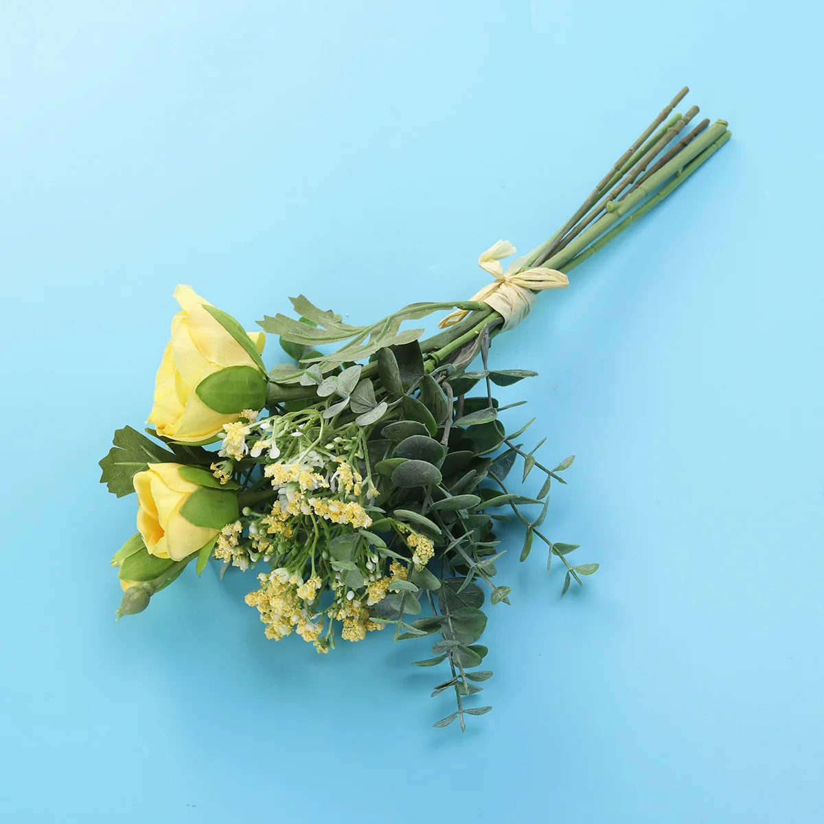 

Artificial Flowers Faux Arrangements Centerpiece Table Decor Home Simulation Flower Lifelike Babysbreath DIY Floral