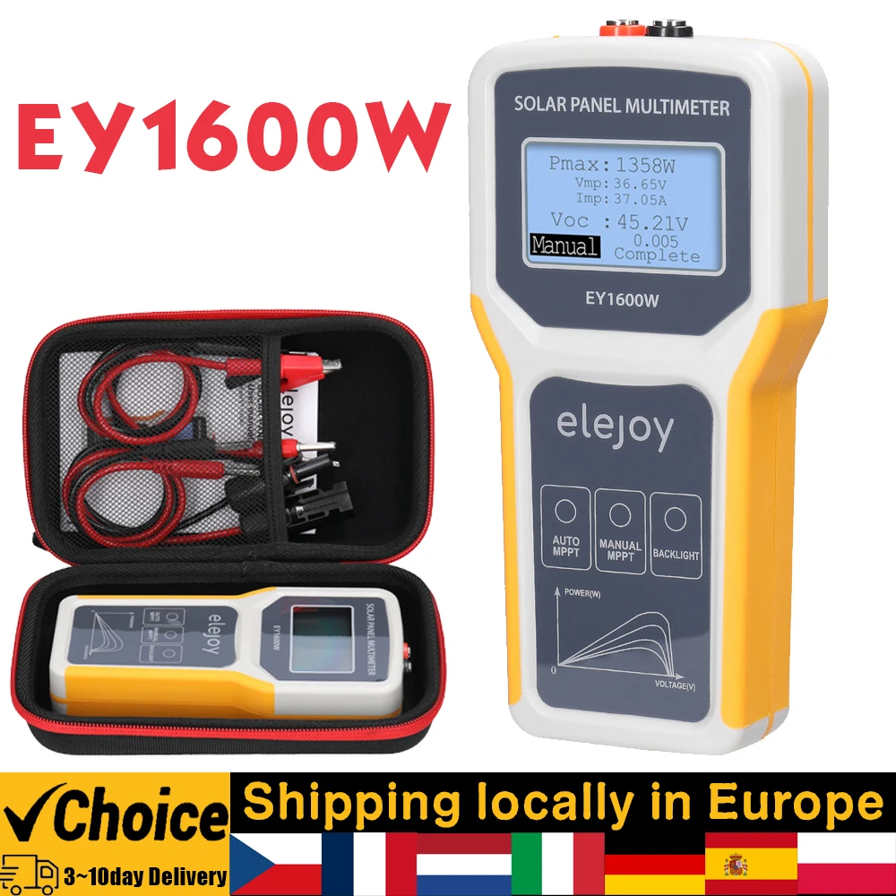 1600w Photovoltaik-Panel Multimeter Solar panel MPTT-Tester Leerlaufs pannung Leistungs punkt