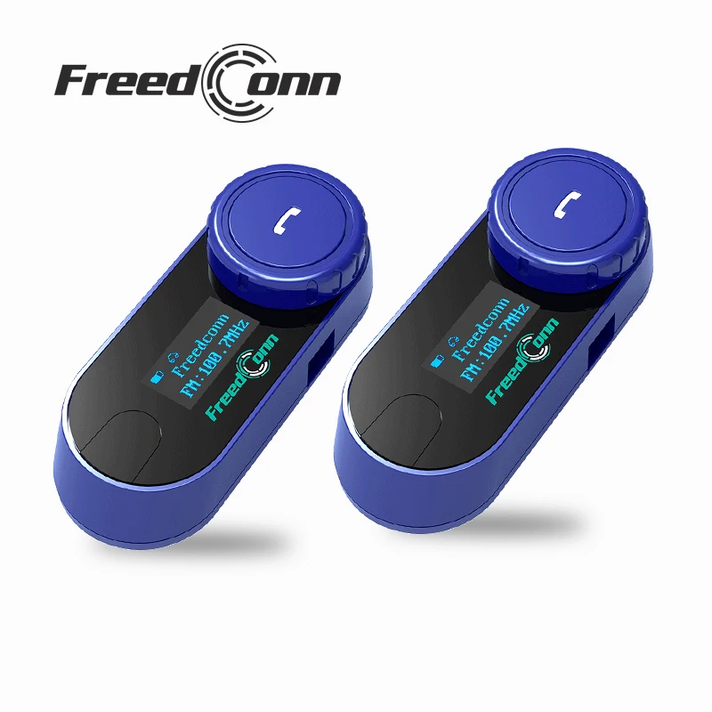 

FreedConn Bluetooth helmet headset Motorcycle Intercom Music FM Radio Pair Others Communication System Motor Helmets Headphones