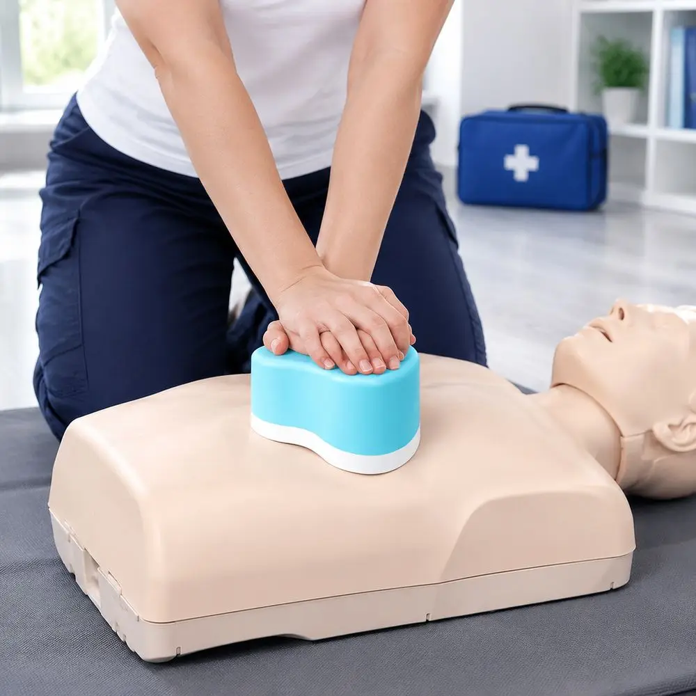 Portable CPR Training Model Click Feedback Adjustable CPR Heart Training Kit Compression First Aid Teaching Model Teachers