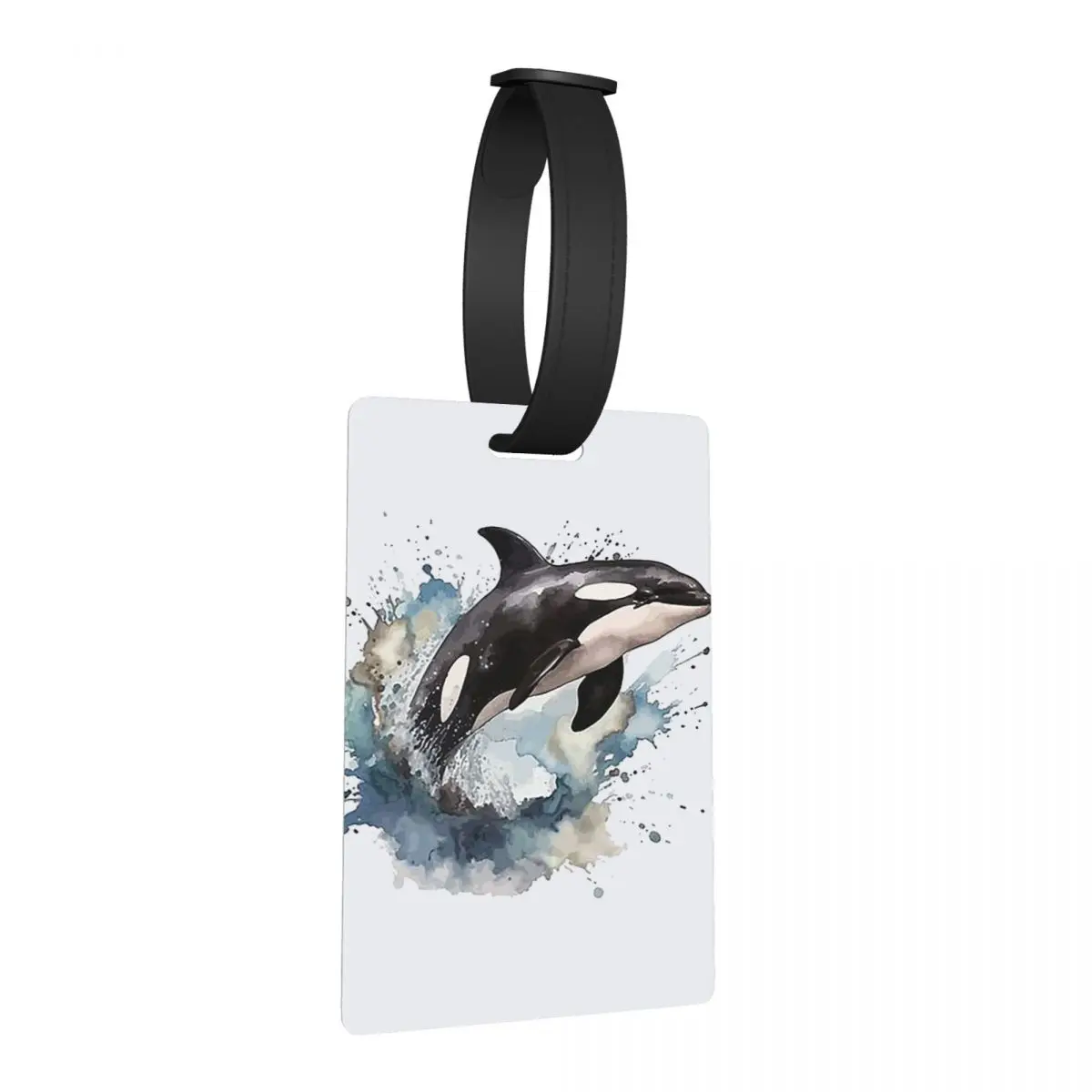 

Orca Aquatic Sea Ocean Killer Whale Luggage Tags Suitcase Accessories Travel Baggage Boarding Tag Label Holder ID Name Address