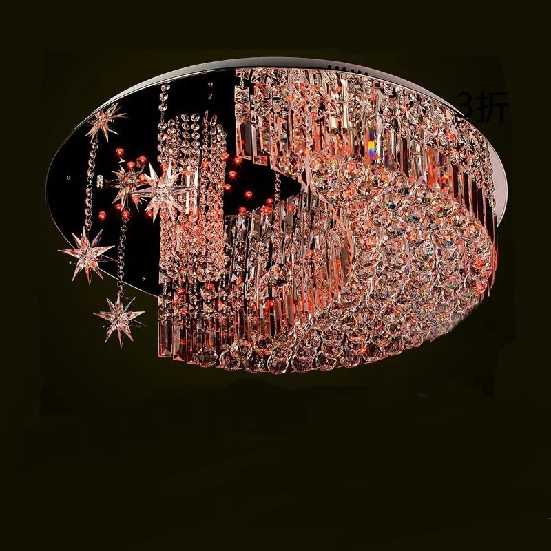 LED star crystal soffitto K9 lampade luna luci calde e creative combinazione di cristallo soggiorno bambini