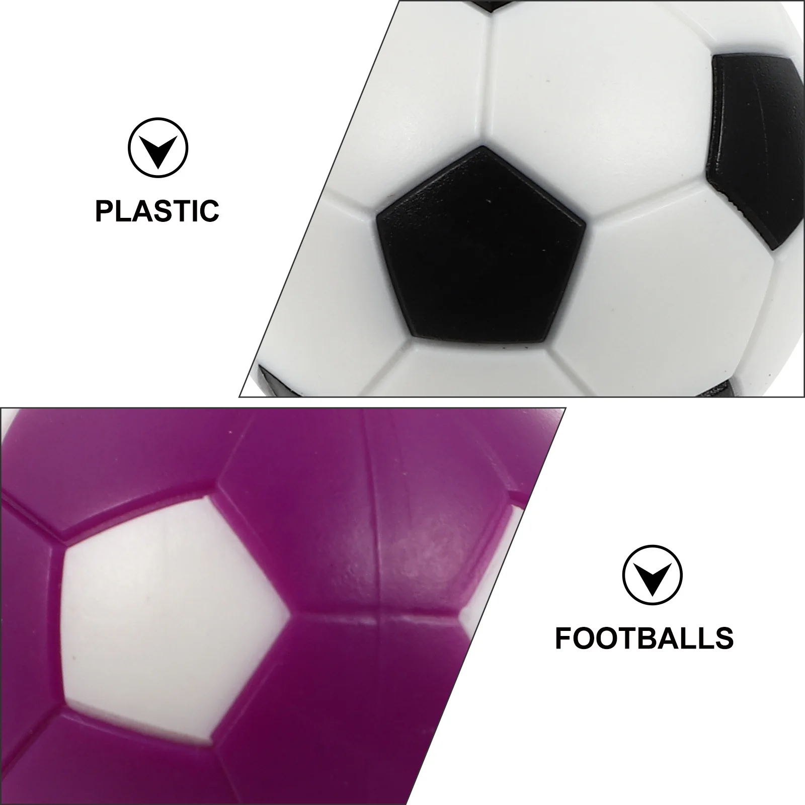 

12Pcs Table Football Plastic Foosball Balls Durable Replacement Accessories for Tabletop Soccer Machine Table Soccer Ball
