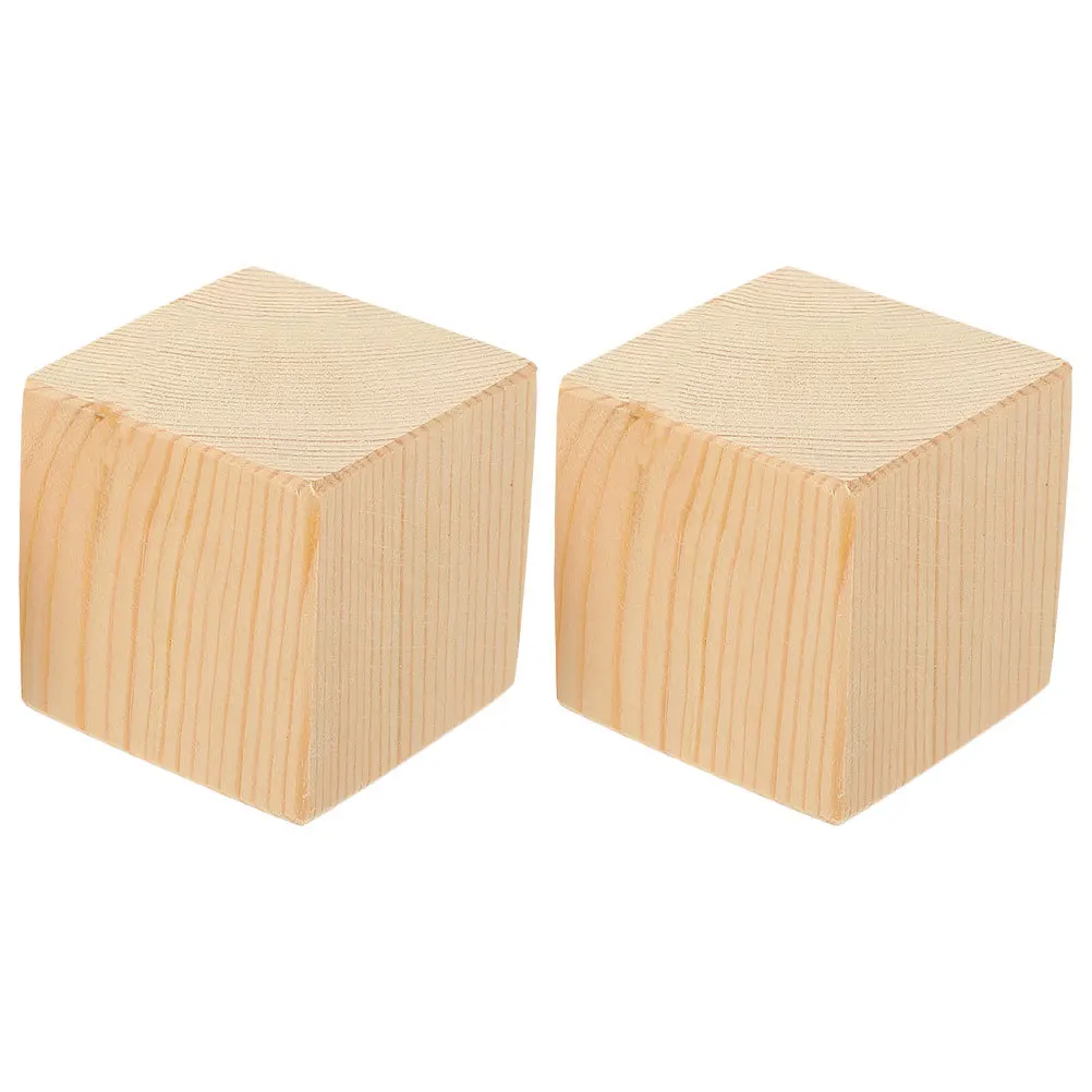 

2Pcs Wood Bed Risers Heavy Duty Furniture Lifters for Sofa Table Chair Couch Universal Practical Easy Install Bed Risers