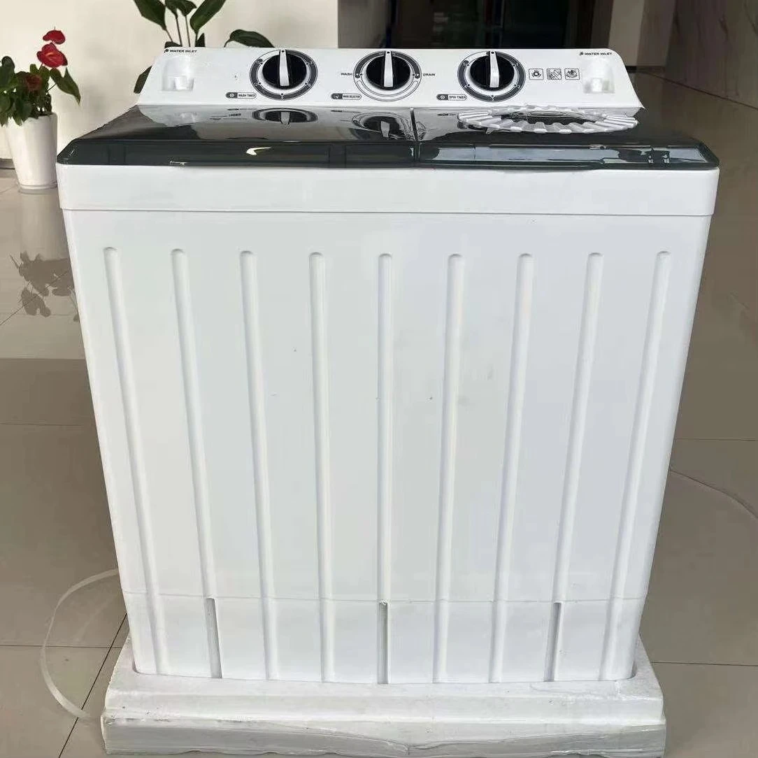Twin Tub 10kg Semi-Automatic Top-Load Electric Washing Machine Drying Function High Efficiency Small Space Home Hotel Use