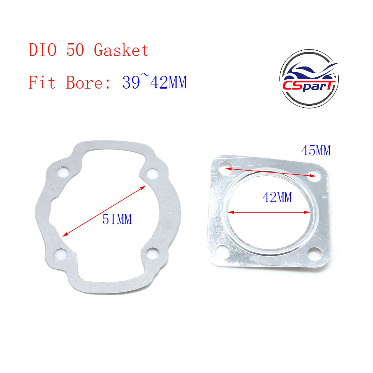 DIO 50 39MM 12MM Piston Ring Kit For Honda  50CC Scooter Parts