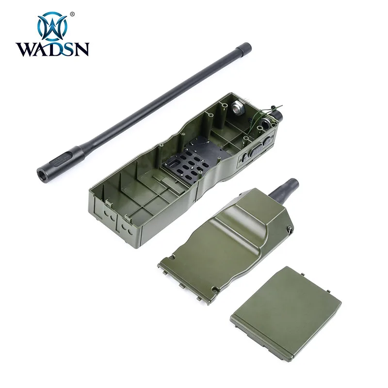 Wadsn-walkie talkie militar tático, modelo prc 148, caixa de rádio fictício, pacote de antena, modelo interfone prc 152